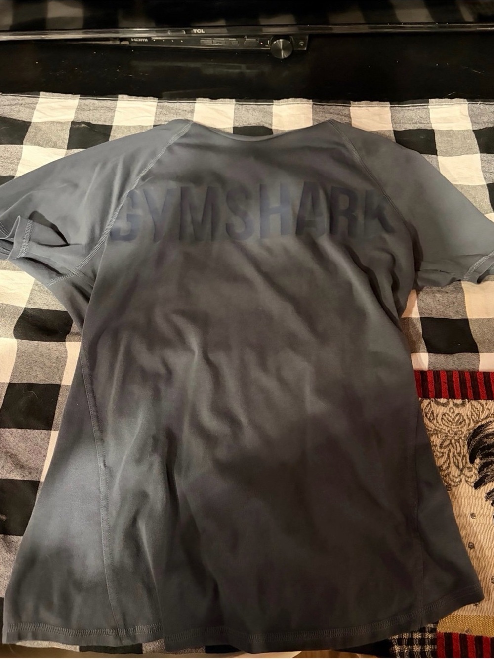 Gymshark Men’s Dark Charcoal Gray Rash Guard